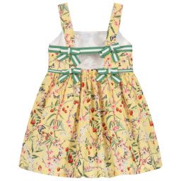 Pan Con Chocolate-Girls Yellow Cotton Dress | Childrensalon Outlet