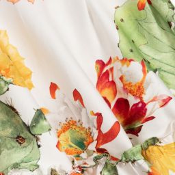 Pan Con Chocolate-بلوز قطن لون عاجي، برتقالي وأخضر | Childrensalon Outlet