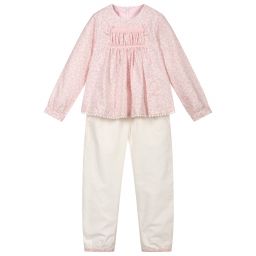بان كون شوكولا-Pink & Ivory Outfit Set | Childrensalon Outlet