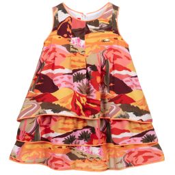 Pan Con Chocolate-Pink & Orange Desert Dress | Childrensalon Outlet