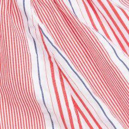 Pan Con Chocolate-Red Striped Cotton Dress | Childrensalon Outlet