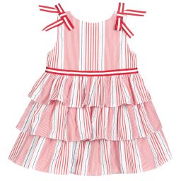 بان كون شوكولا-Red & White Striped Dress Set | Childrensalon Outlet