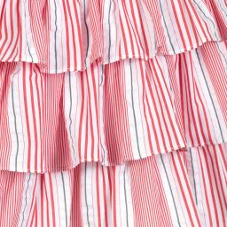 بان كون شوكولا-Red & White Striped Dress Set | Childrensalon Outlet