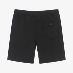 Parajumpers-Boys Black Cotton Jersey Shorts | Childrensalon Outlet