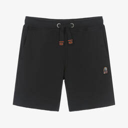 Parajumpers-Boys Black Cotton Jersey Shorts | Childrensalon Outlet
