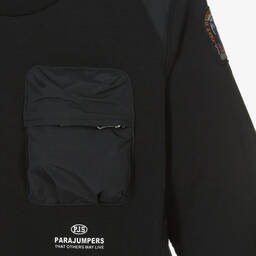 Parajumpers-Boys Black Cotton Sweatshirt | Childrensalon Outlet