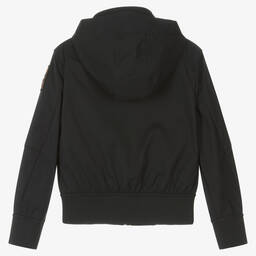 Parajumpers-Boys Black Short Hooded Jacket | Childrensalon Outlet