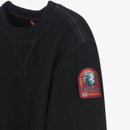 Parajumpers-Boys Black & Yellow Cotton Sweatshirt | Childrensalon Outlet