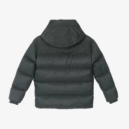 Parajumpers-Boys Dark Green Hooded Down Jacket | Childrensalon Outlet