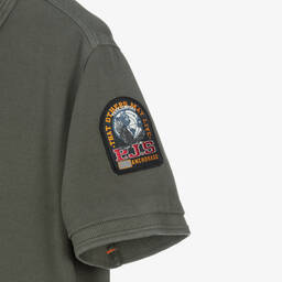 Parajumpers-Boys Green Cotton Polo Shirt | Childrensalon Outlet