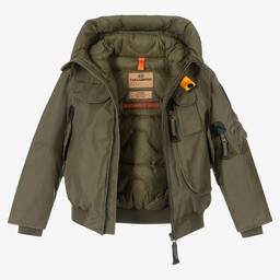 Parajumpers-Boys Green Down Padded Jacket | Childrensalon Outlet