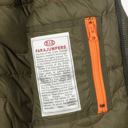 Parajumpers-Boys Green Down Padded Jacket | Childrensalon Outlet