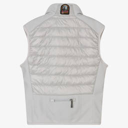 باراجمبرز-Boys Grey Nylon & Jersey Padded Gilet | Childrensalon Outlet
