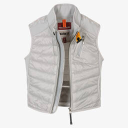 باراجمبرز-Boys Grey Nylon & Jersey Padded Gilet | Childrensalon Outlet