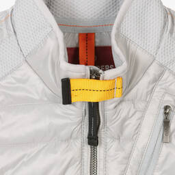 باراجمبرز-Boys Grey Nylon & Jersey Padded Gilet | Childrensalon Outlet
