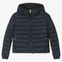 Parajumpers-Girls Blue Down Puffer Jacket | Childrensalon Outlet