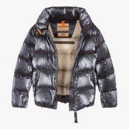 Parajumpers-Girls Grey Down Padded Jacket | Childrensalon Outlet