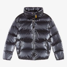 Parajumpers-Girls Grey Down Padded Jacket | Childrensalon Outlet