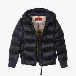 Parajumpers-Girls Navy Blue Down Puffer Jacket | Childrensalon Outlet