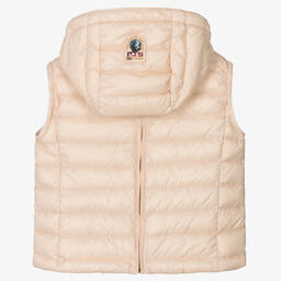Parajumpers-Girls Pink Down Puffer Gilet | Childrensalon Outlet