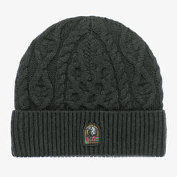 Parajumpers-Green Cable Knit Wool Hat | Childrensalon Outlet