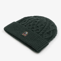 Parajumpers-Green Cable Knit Wool Hat | Childrensalon Outlet