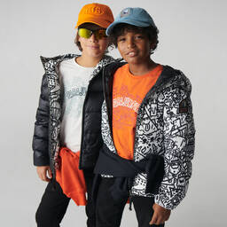 Parajumpers-Черный двусторонний пуховик для подростков | Childrensalon Outlet