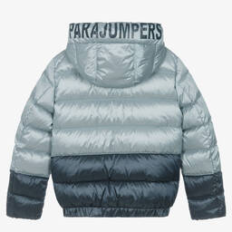 Parajumpers-Teen Boys Blue Hooded Down Jacket | Childrensalon Outlet
