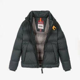 باراجمبرز-جاكيت هودي مبطن لون أخضر داكن تينز ولادي | Childrensalon Outlet