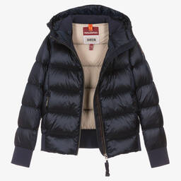 Parajumpers-Teen Girls Navy Blue Down Puffer Jacket | Childrensalon Outlet