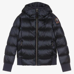 Parajumpers-Teen Girls Navy Blue Down Puffer Jacket | Childrensalon Outlet