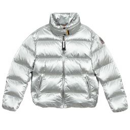 Parajumpers-Teen Silver Logo Puffer Jacket | Childrensalon Outlet
