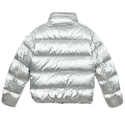 Parajumpers-Teen Silver Logo Puffer Jacket | Childrensalon Outlet