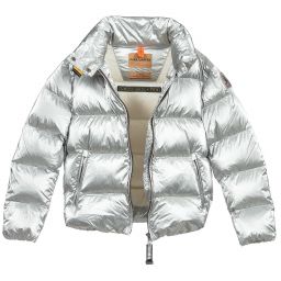 Parajumpers-Teen Silver Logo Puffer Jacket | Childrensalon Outlet