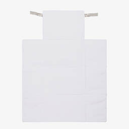 Pasito a Pasito-Beige Floral Baby Changing Mat (70cm) | Childrensalon Outlet