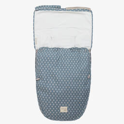 Pasito a Pasito-Blue Cotton 3-in-1 Baby Nest (51cm) | Childrensalon Outlet