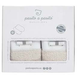Pasito a Pasito-Blue & Grey Stroller Mittens | Childrensalon Outlet
