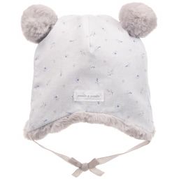 Pasito a Pasito-Шапочка из хлопка и искусственного меха | Childrensalon Outlet