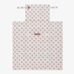 Pasito a Pasito-Ivory Floral Baby Changing Mat (70cm) | Childrensalon Outlet