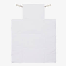 Pasito a Pasito-Ivory Floral Baby Changing Mat (70cm) | Childrensalon Outlet