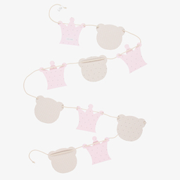 باسيتو آ باسيتو-Pink & Beige Bunting (225cm) | Childrensalon Outlet