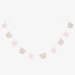 باسيتو آ باسيتو-Pink & Beige Bunting (225cm) | Childrensalon Outlet