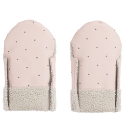 Pasito a Pasito-Pink & Grey Stroller Mittens | Childrensalon Outlet