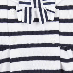 Patachou-Baby Girls Cotton Piqué Sailor Dress | Childrensalon Outlet