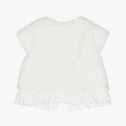 Patachou-Кремовый жилет из искусственного меха | Childrensalon Outlet