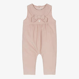 باتاشو-Baby Girls Pink Cord Dungarees | Childrensalon Outlet