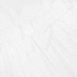 Patachou-Baby Girls White Broderie Anglaise Dress | Childrensalon Outlet