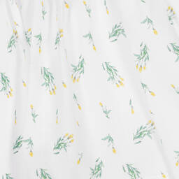 Patachou-Baby Girls White Cotton Dress | Childrensalon Outlet