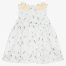 Patachou-Baby Girls White Cotton Dress | Childrensalon Outlet