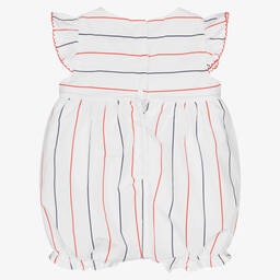 Patachou-Белый хлопковый песочник в полоску | Childrensalon Outlet